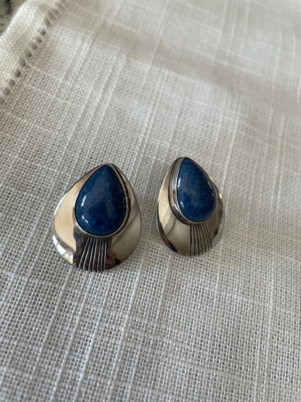 Sterling and Lapis earrings